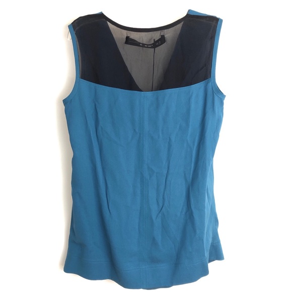NWT Yigal Azrouel ‘Sheer Silk Back Cowl Neck Tank’ - Picture 6 of 8